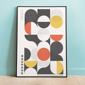 Bauhaus Print, Bauhaus Exhibition Poster, Bauhaus Design, Modern Wall Art, Exhibition Wall Art, Bauhaus Exhibition Inspired, Home Decor