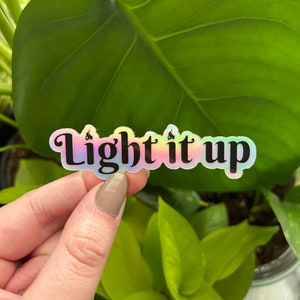 Light it up, Crescent City, book stickers, kindle decor, book club, holographic, book club, HOSAB, HOEAB, reader journal, flames, lunathion