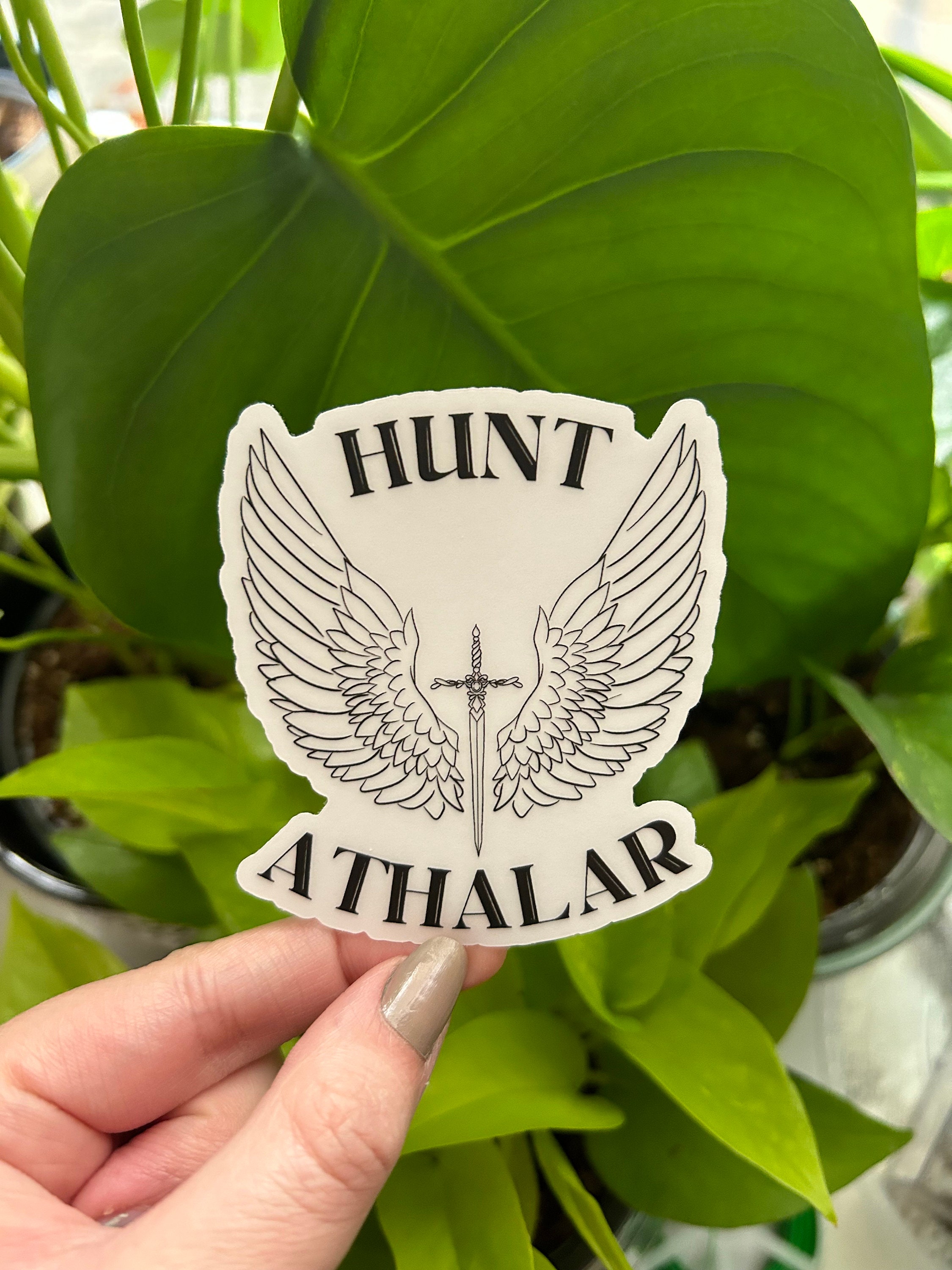 CLEAR Hunt Athalar Inspired Sticker, Crescent City, HOSAB, Book Journal