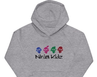 Felpa con cappuccio ecologica per bambini Ninja Kidz TV