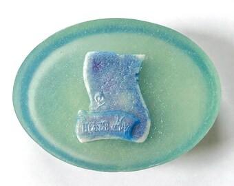 Pirate Treasure Map Soap | Handmade Pirate Soap Favor | Treasure Hunt Party Gift | Glycerin Soap for Kids | Pirate Birthday Favor