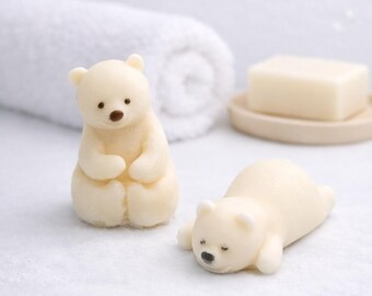 Polar Bear Goat Milk Soap – Gentle Moisturizing Winter Animal Bar