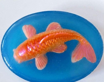 Koi Fish Soap | Handmade Goat Milk & Glycerin Soap | Lucky Koi Soap Bar | Prosperity Gift | Unique Artisan Soap