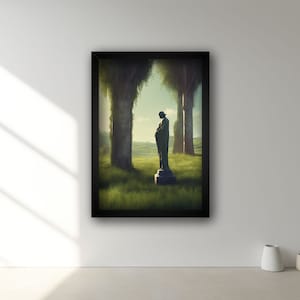 Very Large 24x36 Nature Poster, Abstract Poster, Calm Poster, Forest Poster, Landscape Poster, Green Poster, Outdoors Poster