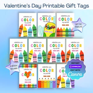 Modelo de etiqueta de dia dos namorados com giz de cera Crayola, modelo editável, cartões de dia dos namorados faça você mesmo, ideias de troca em sala de aula, cartão de dia dos namorados para crianças com giz de cera