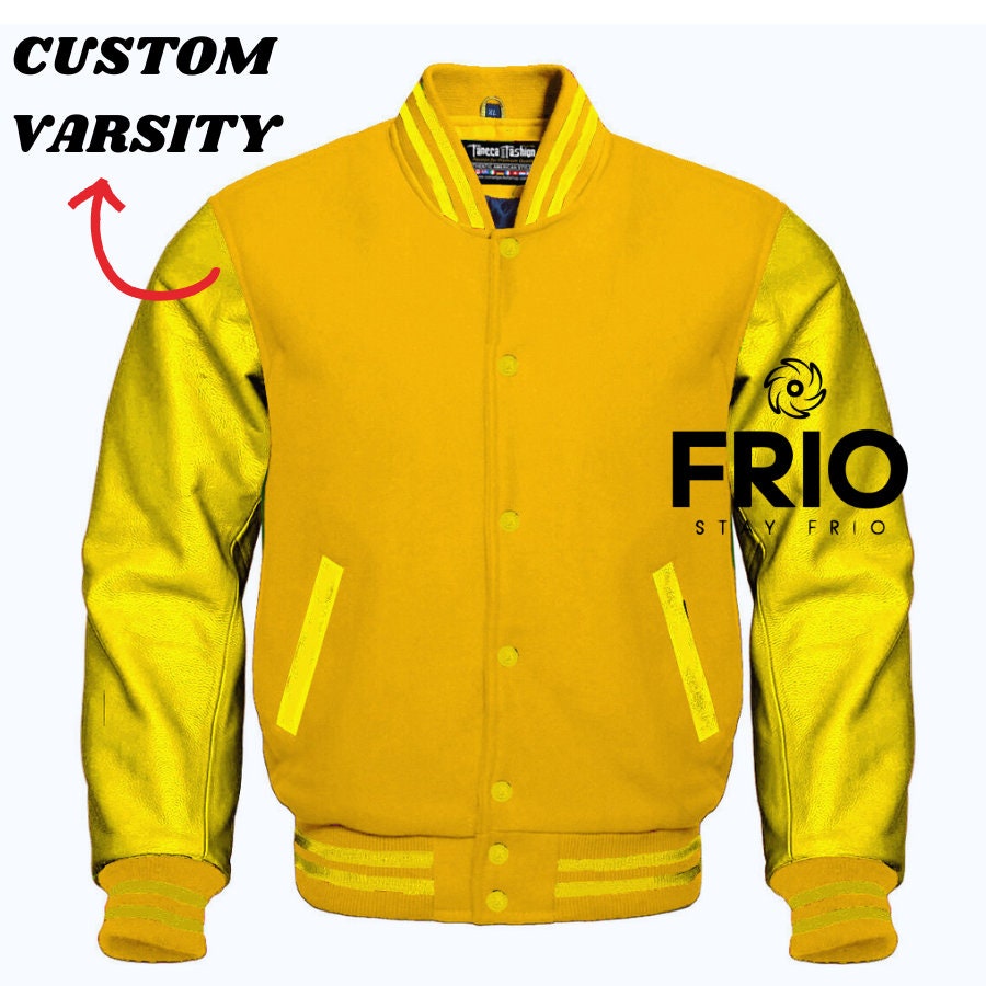 Baseball jacket yellow deals