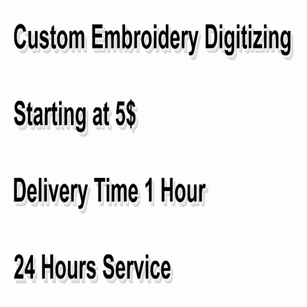 Custom Digitizing Embroidery Design Etsy