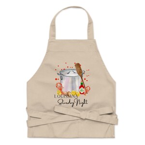 Delantal de algodón orgánico Louisiana Saturday Night