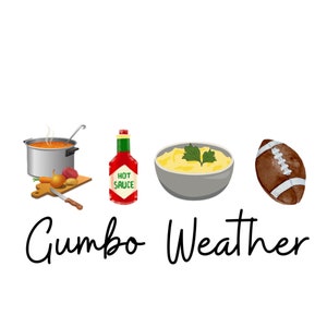 Gumbo väder - höst Cajun-tema Clipart