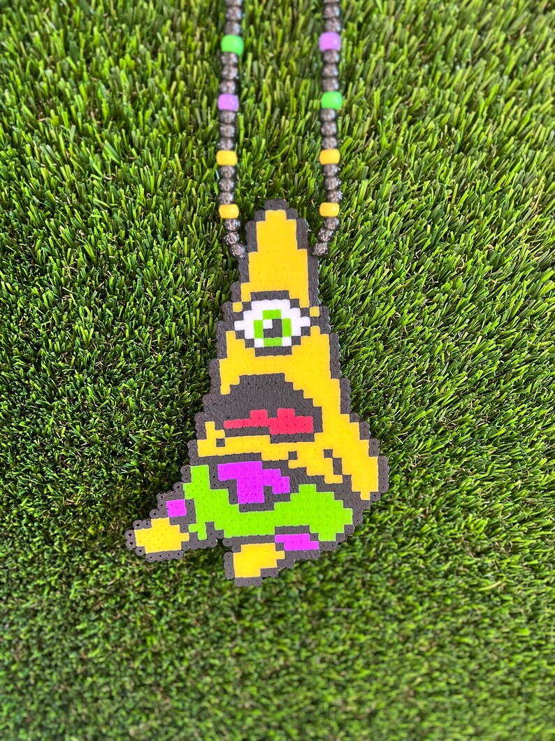 PATRONICS SUBTRONICS X PATRICK Perler Necklace Rave Trippy Large Plur ...