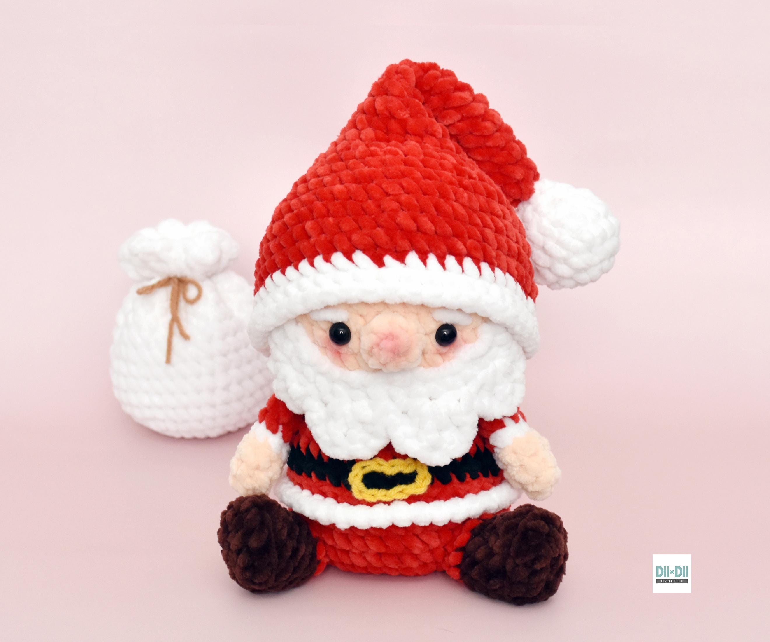 サンタクロースのかぎ針編みパターン - 編みぐるみクリスマス