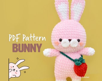 Crochet PATTERN - Bunny Amigurumi -Easter Plushie Pattern - English PDF Tutorial