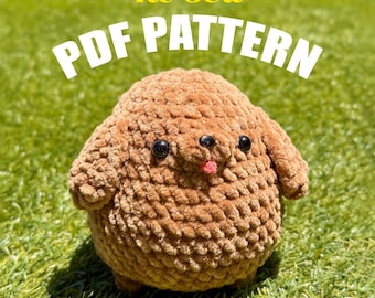 No Sew Poodle Crochet Pattern - Amigurumi Dog PDF - Easy Puppy Gift for Dog Lovers