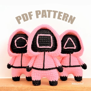 Pink Soldier Crochet Pattern PDF – Low Sew Amigurumi Doll DIY Toy