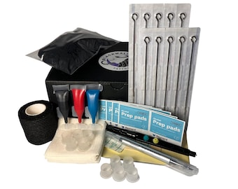 The OG Stick & Poke Tattoo Kit, Hand Poke Tattoo Bundle, DIY Tattoo Supplies, Complete Guide, Tattoo Ink, Tattoo Needles
