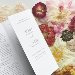 以下が含まれることがあります： 白い背景と黒い文字の結婚式プログラム。プログラムには、ノア・ジョン・ハドソンとソフィア・ジェイド・ウィリアムズの氏名、2024年11月18日日曜日、会場はセント・ベネディクト教会、オークランド、ニュージーランドが記載されています。