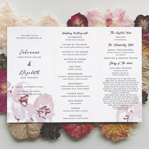 Catholic Wedding Program Template, Catholic Wedding Program, Church Program, Wedding Program, Wedding Program Template, Wedding Of Service