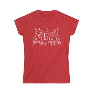 Saturnalia Women's Fronds Short Sleeve Shirt Io Saturnalia Latin Roman Teacher Gift Holidays