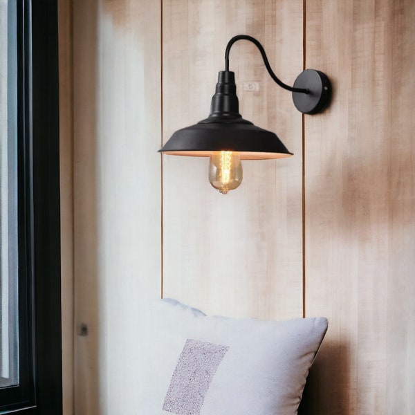 Lámpara montada en pared Vintage Retro Loft Industrial óxido estilo americano exterior interior luminaria pasillo Bar impermeable