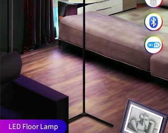 180CM RGBIC LED Floor Lamp Smart and Controlled via APP or Remote Nordic Mood Light Ideal for Aesthetic Room Decoration & Stand Floor Light