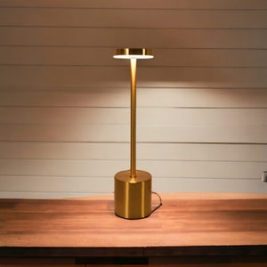 LED Rechargeable Touch Metal Table Lamp Three Colors Bedside Creative Ambient Light Bar Outdoor Decoration Night Light