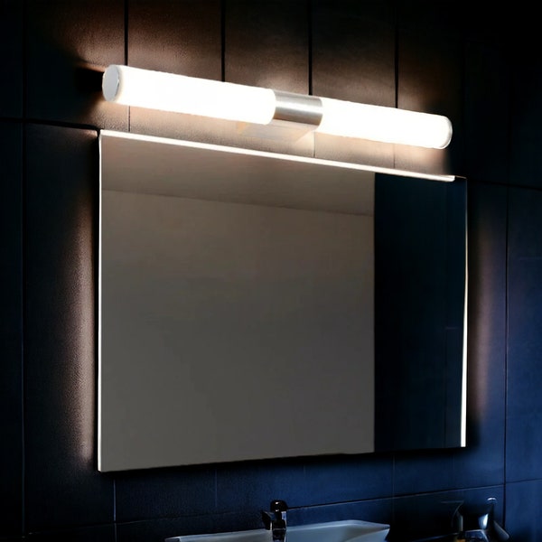 Modern Waterproof LED Mirror Light Tube Wall Lamp Ideal for Bathroom Lighting
