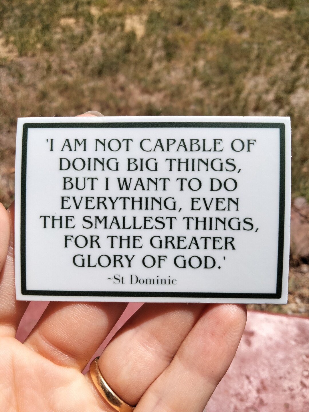 St Dominic Quote Sticker | '...for the Greater Glory of God' | Catholic ...