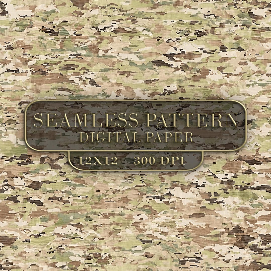 Multicam Inspired Seamless Pattern Digital Paper for Crafts & Projects ...