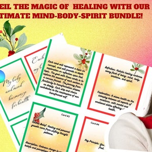 1 Bundle, Ganzheitliche Göttliche Heilungs-Einsichtskarten und Digitale Heilungs-Affirmationskarten.
