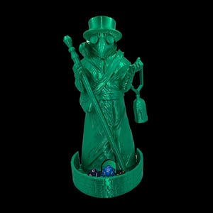 Plague Doctor Dice Tower - Green