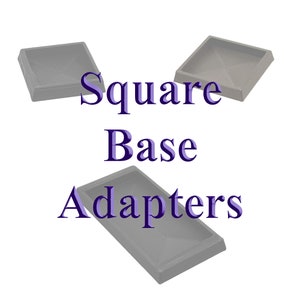 Square Base Adapters for Warhammer Old World. User your existing Fantasy, Sigmar, and Kings of War models without rebasing them