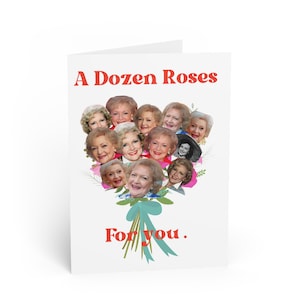 Rose Golden Girl Grußkarten