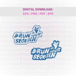 Kpop Run Tour Svg Png, Bangtan Decal Sticker, Kpop Concert Gift for Army, Kpop Clip Art, Kpop Svg, Vector Cut Files, Printable