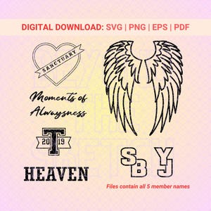 Kpop SVG Png | Vektorschnitt-Dateien für Cricut & Silhouette | Tabatu geschnitten Datei | Kpop Aufkleber | MOA Sticker | Kpop Clip Art | Druckbar