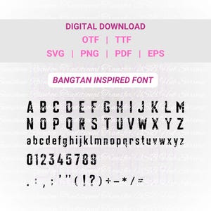 Jungkook Font - Etsy