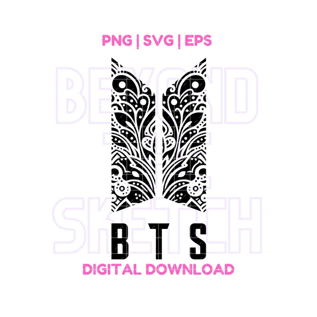 BTS Logo SVG Bts Logo Bts Png Bangtan Bts Clipart Bts Sticker Bts Decal ...