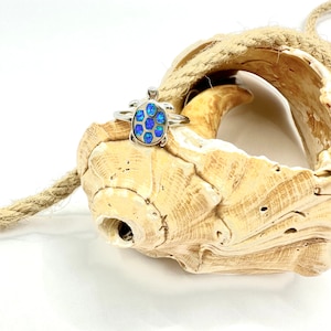 Blue Opal Turtle Ring