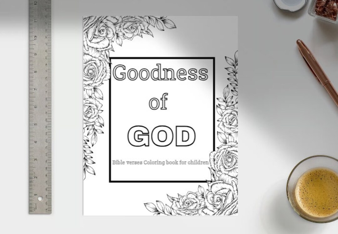 Goodness of God Bible Verses Coloring Book for Children - Etsy
