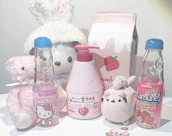 Erdbeerlotion Körpermilch | Koreanische Hautpflege Körperpflege | Beerenparfümlotion | Erdbeer-Shortcake-Körpercreme-Feuchtigkeitscreme | Propolis