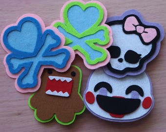 XL Felt Hair Clips | Y2K Nostalgia 2010s Large Character Hair Clips | Handmade Statement Piece Alligator barrette