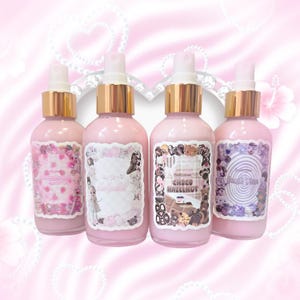 Bruma corporal de ciruela / Perfume a base de agua de ciruela fresca y jugosa, seguro para el cabello / Envase de vidrio / Spray corporal lechoso de larga duración / Sin alcohol / Aroma frutal imagen 5