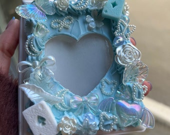 Álbum de fotos Kpop Cake / Carpeta de fotos Kawaii Decoden para photocards + Polaroids / Álbum de fotos Bias Frosted Decoden / Arte hecho a mano