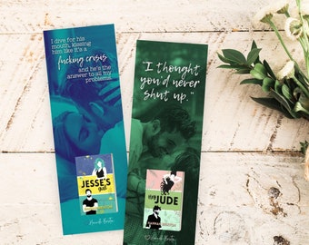BUNDLE of 2 Hannah Brixton bookmarks - bookmarks for Hey Jude and Jesse's Girl
