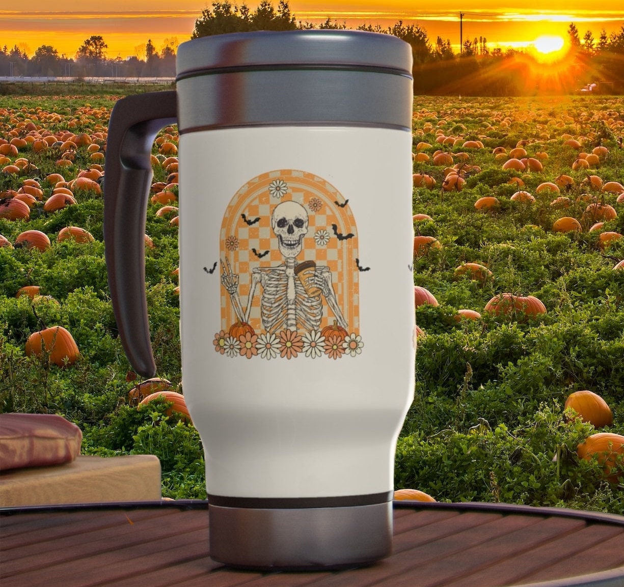 retro flower different is good insulated 10 oz coffee mug – beetheslp