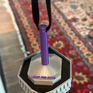 Light the Beam 3D Printed Sacramento Kings Christmas Ornament