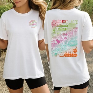 Chemise Université de Caroline du Sud, T-shirt Gamecocks College, T-shirt carte du campus de l'UofSC, cadeau étudiant, vêtements pour anciens élèves, cadeau de remise des diplômes S13