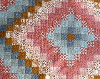 Trip Around the World Quilt Pattern (5 sizes- Beginner Friendly)