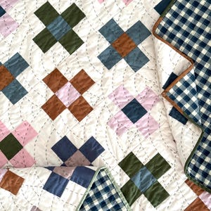 Little Flowers Quilt Pattern (3 sizes- Beginner Friendly and Fat Quarter Friendly)