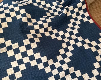 Double Irish Chain Quilt Pattern (5 sizes- Beginner Friendly)