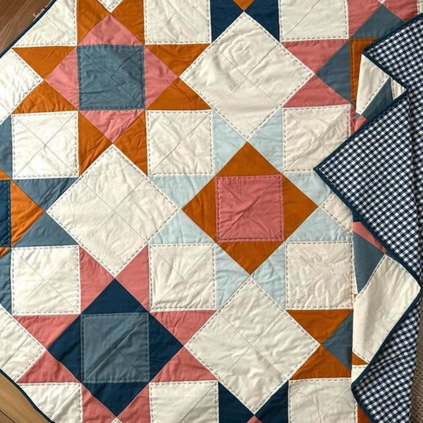 Quiltpatroon zaagtandster (5 maten: beginnersvriendelijk en fat Quarter-vriendelijk)